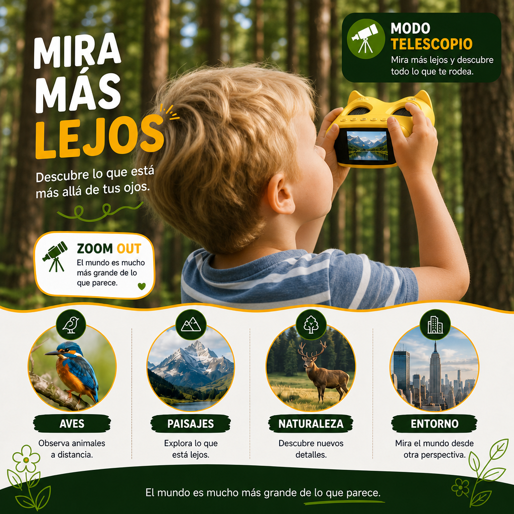 Microscopio y Telescopio 2 en 1 para Niños
